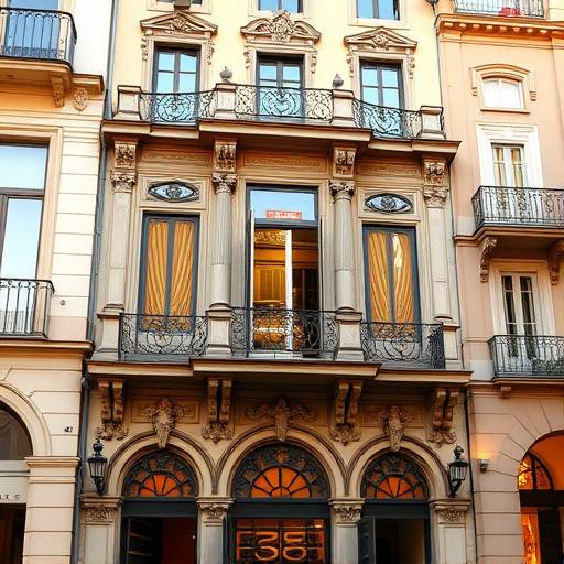 Fachada del edificio donde se encuentra la sede de Oratoria Brillante en la Calle de la Paz, Valencia.