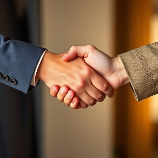 Icono de dos personas dándose la mano, simbolizando la persuasión.